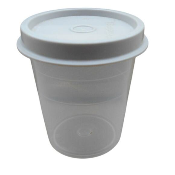 Tupperware 2 OZ Midget Mini Container w/Gray Lid (#101-27, 201-49) - Picture 1 of 4